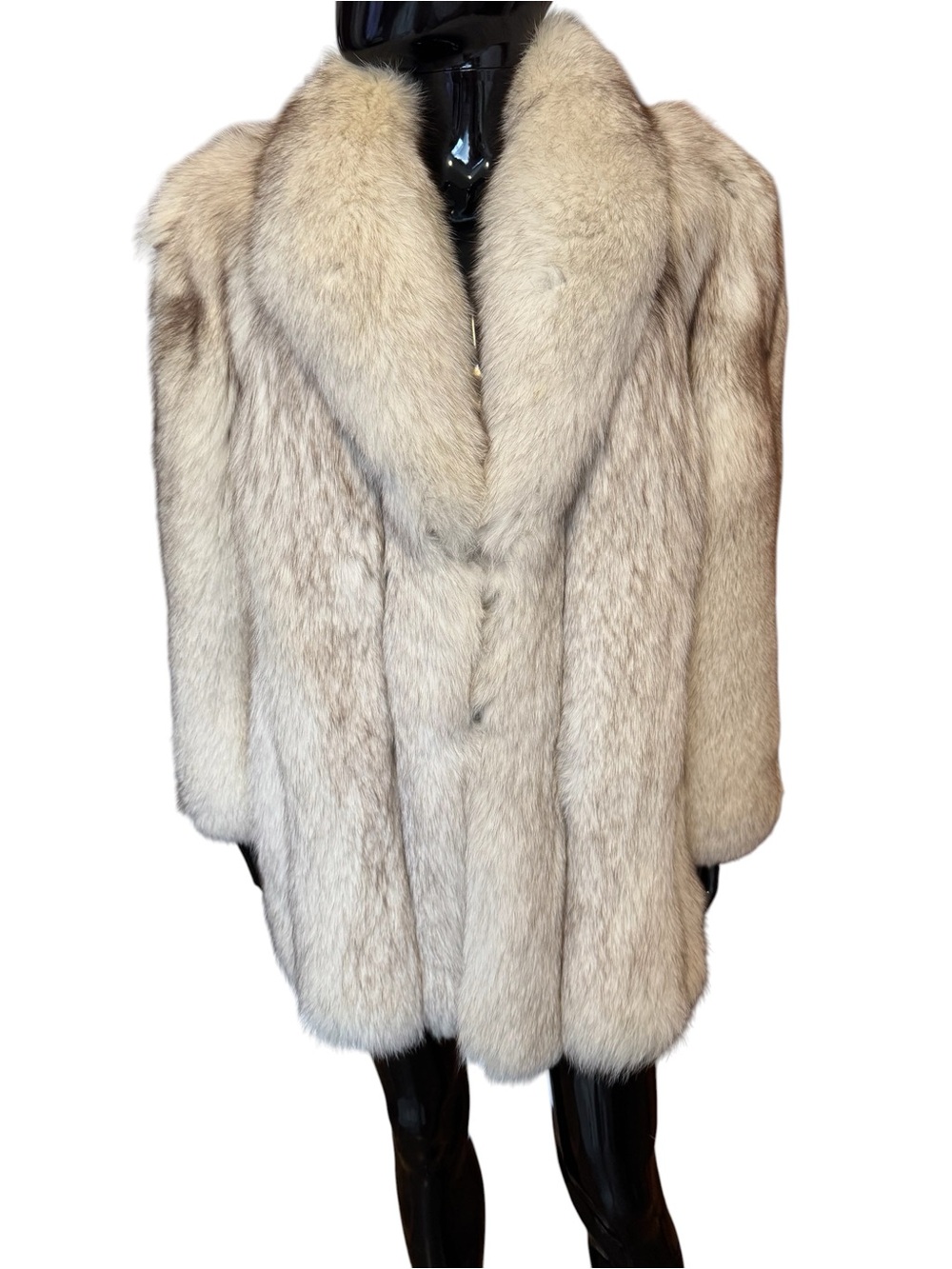 Luxurious M.Jacques blue fox fur coat jacket - Picture 10 of 16